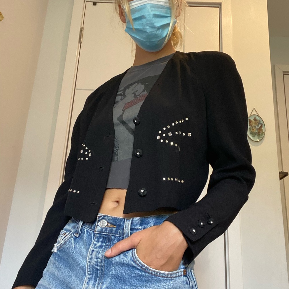 Bejeweled Sonia Rykiel cropped jacket